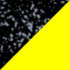 splatter black yellow center